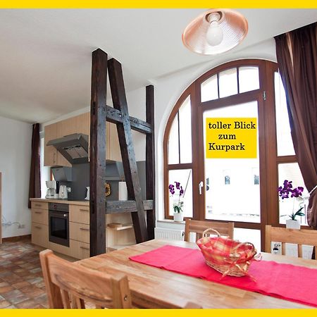 Ferienwohnung Auszeit Am Kurpark Bad Berka - Balkon - Ruhige Lage- Gratis Parkplatz & Wlan 외부 사진