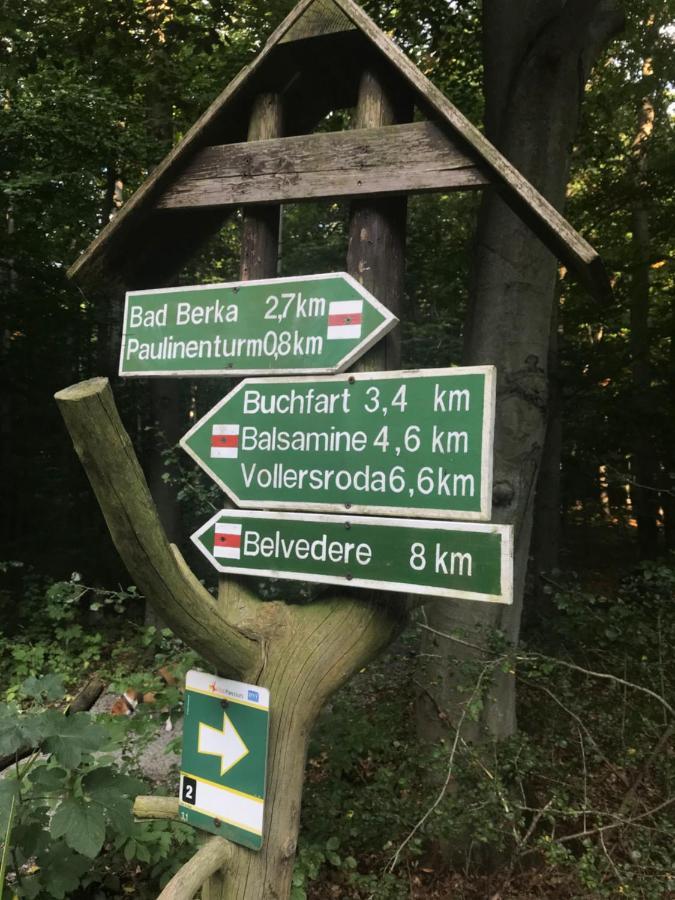 Ferienwohnung Auszeit Am Kurpark Bad Berka - Balkon - Ruhige Lage- Gratis Parkplatz & Wlan 외부 사진