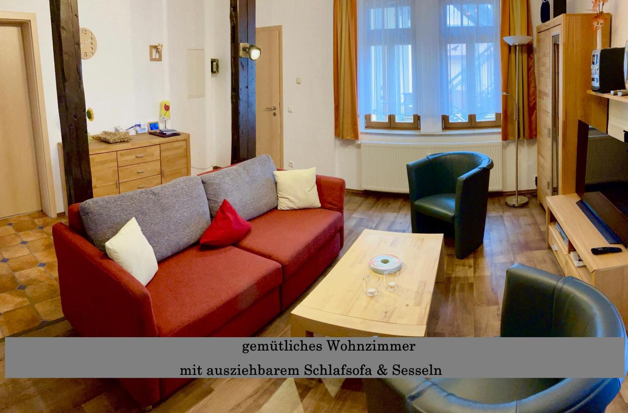 Ferienwohnung Auszeit Am Kurpark Bad Berka - Balkon - Ruhige Lage- Gratis Parkplatz & Wlan 외부 사진