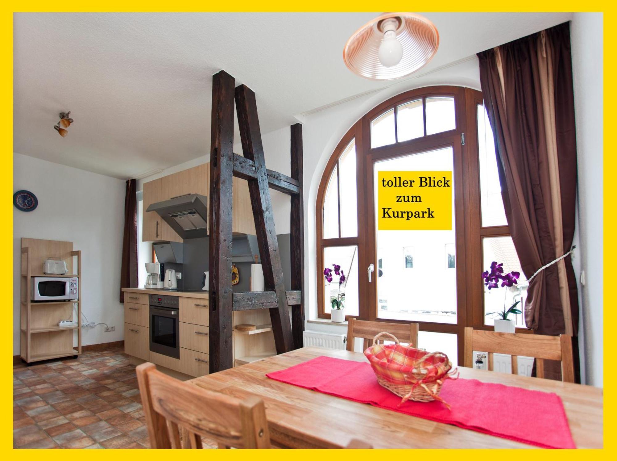 Ferienwohnung Auszeit Am Kurpark Bad Berka - Balkon - Ruhige Lage- Gratis Parkplatz & Wlan 외부 사진